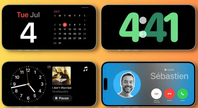 淇县苹果手机维修分享iOS17横屏充电待机显示有什么好处 