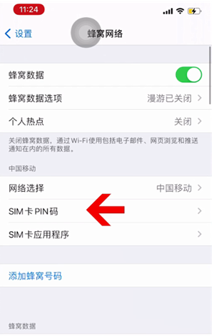 淇县苹果14维修网分享如何给iPhone14的SIM卡设置密码 