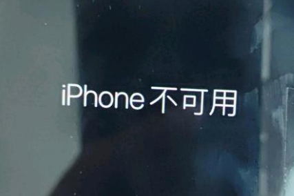 淇县苹果服务网点分享锁屏界面显示“iPhone 不可用”如何解决 